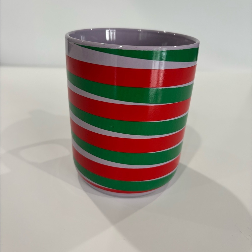 Holiday 2020 Starbucks Purple with Red And Green Stripes 11oz Ceramic Mug - Picture 4 of 13